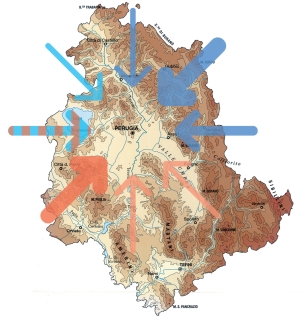 <br/><b><i><font color='#000000'>Rappresentazione grafica dei venti prevalenti su Perugia</font></i></b>